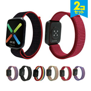 ���݌Ɍ���������y2�{�Z�b�g�z OPPO Watch �I�b�| �E�H�b�` Nylon braided loop band �i�C���� �u���C�f�b�h ���[�v �o���h 41mm �i�C���� ���[�v �X�|�[�c �y�� �X�}�[�g�E�H�b�` �o���h ��l �����Y 