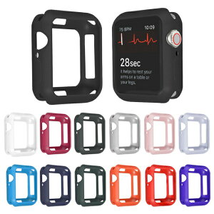 ݌ɌApple Watch AbvEHb` 38mm 40mm 42mm 44mm Protective case veNeBu P[X TPU \tg _炩 { P[X Jo[ ی LY  h~ lC ֗ObY IXX 