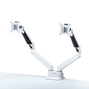 【送料無料】 SANWA SUPPLY(サンワサプライ) 水平垂直多関節モニターアーム(2面・ホワイト) CR-LA1302WN2