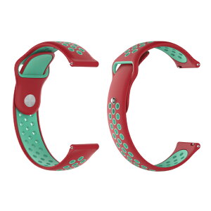 Dual color silicone design belt fA J[ VR fUC xg 20MM 22MM i VR X}[gEHb` X}[gv xg oh Samsung TX Garmin K[~ 