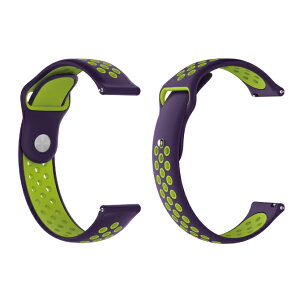 Dual color silicone design belt fA J[ VR fUC xg 20MM 22MM i VR X}[gEHb` X}[gv xg oh Samsung TX Garmin K[~ 