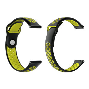 Dual color silicone design belt fA J[ VR fUC xg 20MM 22MM i VR X}[gEHb` X}[gv xg oh Samsung TX Garmin K[~ 