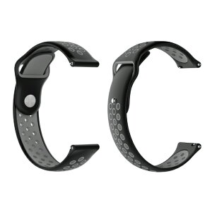 Dual color silicone design belt fA J[ VR fUC xg 20MM 22MM i VR X}[gEHb` X}[gv xg oh Samsung TX Garmin K[~ 