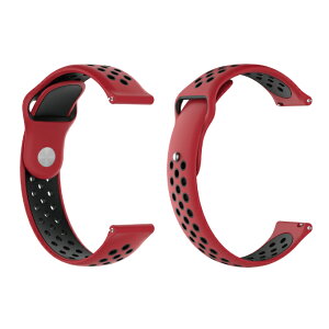 Dual color silicone design belt fA J[ VR fUC xg 20MM 22MM i VR X}[gEHb` X}[gv xg oh Samsung TX Garmin K[~ 