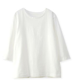 綿100％ Tシャツ カットソー レディース トップス 春夏 ◆【SALE20】 【メール便 送料無料06】【S～LL】シルケット コットン 綿100％ 七分袖 Tシャツ【エコ包装】[cs][ オフィス カジュアル ビジネス 母 ママ 春 夏 秋 ][lf]