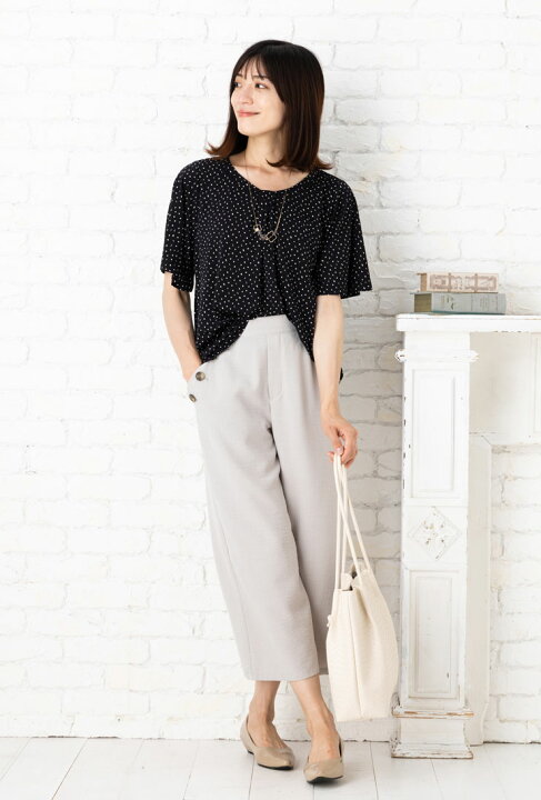 楽天市場】カットソー オフィス カジュアル 半袖 春夏 ◇【SALE40  