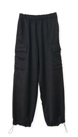 ＼エントリー10倍／カーゴ パンツ レディース ボトムス 春 秋 ◆【DEALポイントバック】【SALE50】 【メール便 送料無料12】ヴィンテージツイル 裾2 Wayミリタリー プルオンカーゴパンツ (ウエストゴム)【エコ包装】[pt][ オフィス カジュアル ママ 夏 冬 ][il]