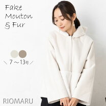 楽天市場】フェイクムートン コート レディースの通販