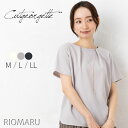 ＼エントリー10倍／カットソー 半袖 レディース トップス 夏 秋 春 ◆【SALE20】【メール便 送料無料12】ストレッチ カットジョーゼット 半袖 ブラウス 見え カットソー(ビジュー付き)【エコ包装】[cs][am]