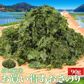 あおさのり 90g 産地厳選 三重県産 愛知県産 海藻 アオサ 海苔 チャック付袋入 お買得