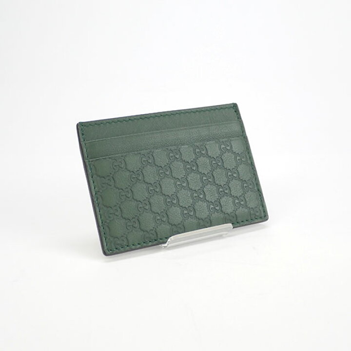 楽天市場 中古 Aランク Gucci グッチ マイクロシマ カードケース レザー グリーン Iseya 札幌 すすきの 楽天市場店