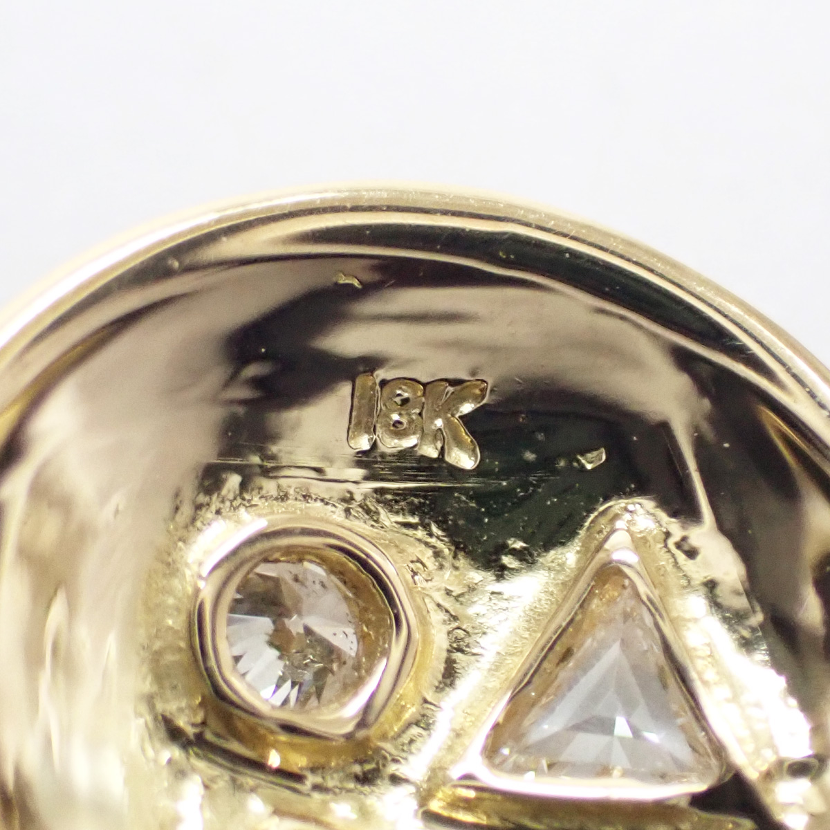 【中古】【Aランク】K18YG デザイン ピアス ダイヤモンド 0.20/0.06ct | ISEYA 札幌・すすきの 楽天市場店