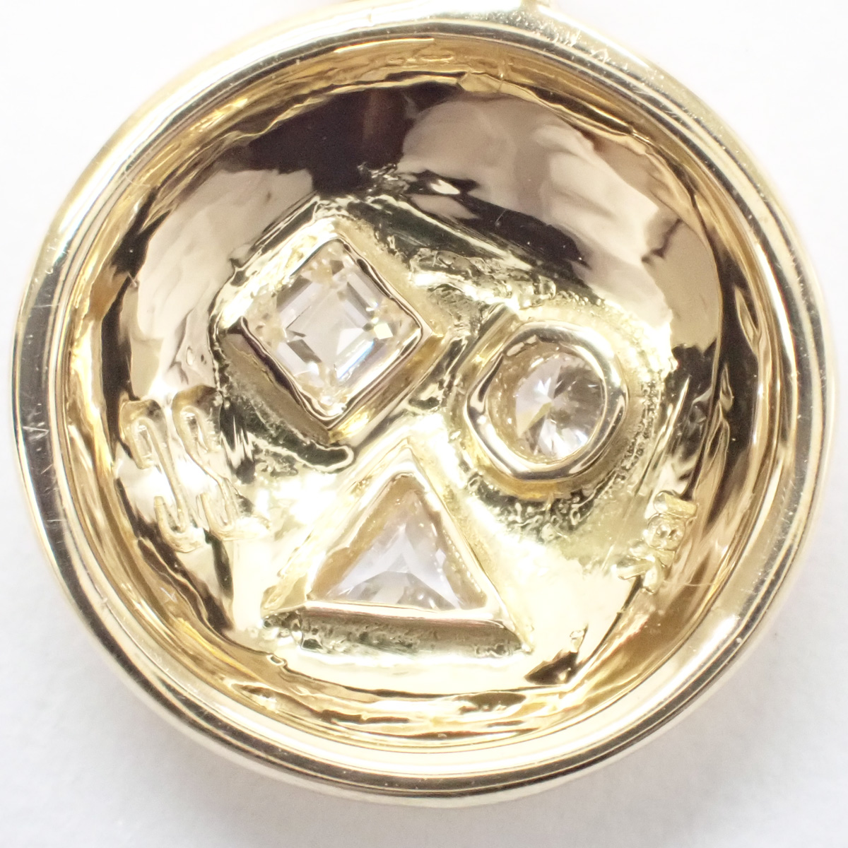 【中古】【Aランク】K18YG デザイン ピアス ダイヤモンド 0.20/0.06ct | ISEYA 札幌・すすきの 楽天市場店