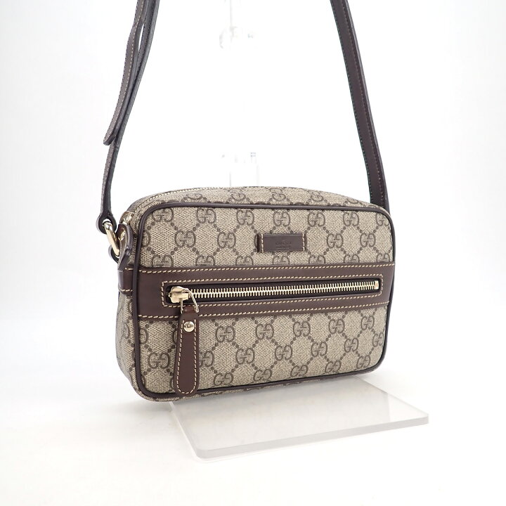 楽天市場 中古 Abランク Gucci グッチ Ggスプリーム ショルダーバッグ 1447 ベージュ Iseya 札幌 すすきの 楽天市場店