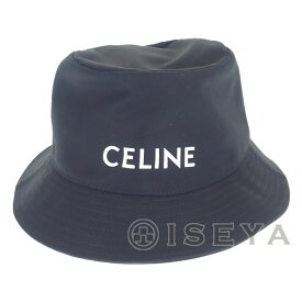 【中古】【Sランク】CELINE セリーヌ バケットハット 帽子 2AU5B968P.38UB ギャバジンコットン ウルトラブラック Mサイズ メンズ ファッション【ISEYA】