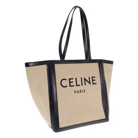 【中古】【Aランク】CELINE セリーヌ ラージスクエアカバ トートバッグ 19753-2DPD キャンバス レザー アイボリー レディース ブランド【ISEYA】