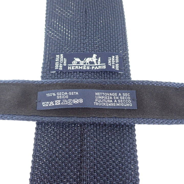 楽天市場】【中古】【Aランク】HERMES エルメス ニットタイ ホース柄 