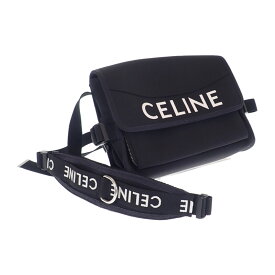 【中古】【ABランク】CELINE セリーヌ スモールトレッキングメッセンジャー ショルダーバッグ クロスボディ 110062DMT.38SI ナイロン ブラック メンズ【ISEYA】