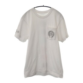 【中古】【ABランク】Chrome Hearts クロムハーツ サークルロゴTシャツ 半袖 トップス 408129111 コットン ホワイト 白 Mサイズ メンズ【ISEYA】