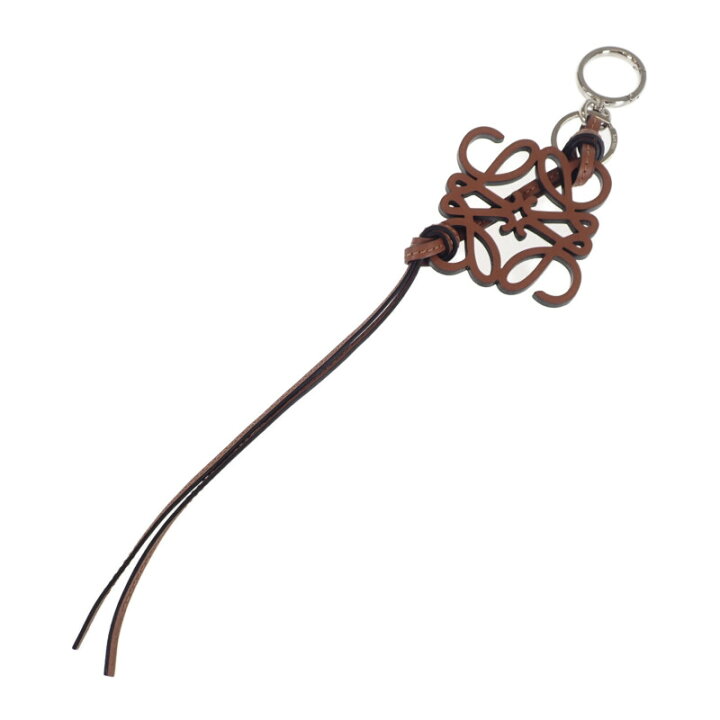 中古】ロエベ LOEWE アナグラム チャーム キーホルダー カーフ  