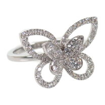 楽天市場】k18 中古（モチーフ蝶）（指輪・リング｜レディース  