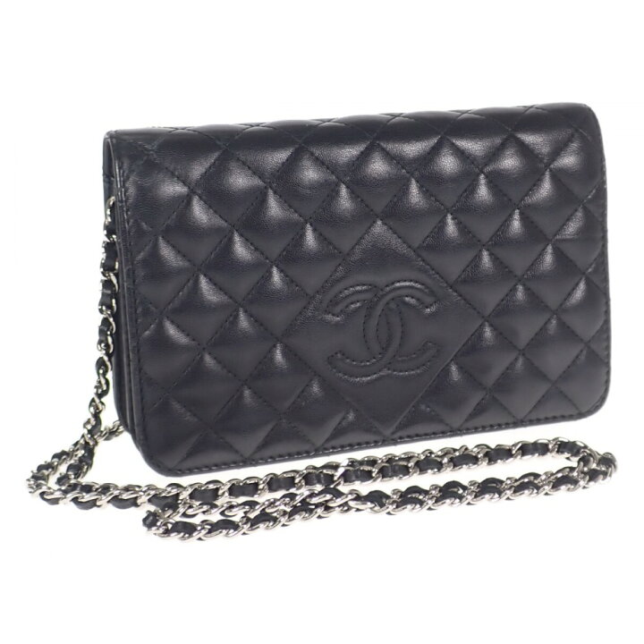 楽天市場】シャネル CHANEL ダイヤココマトラッセ チェーンウォレット 