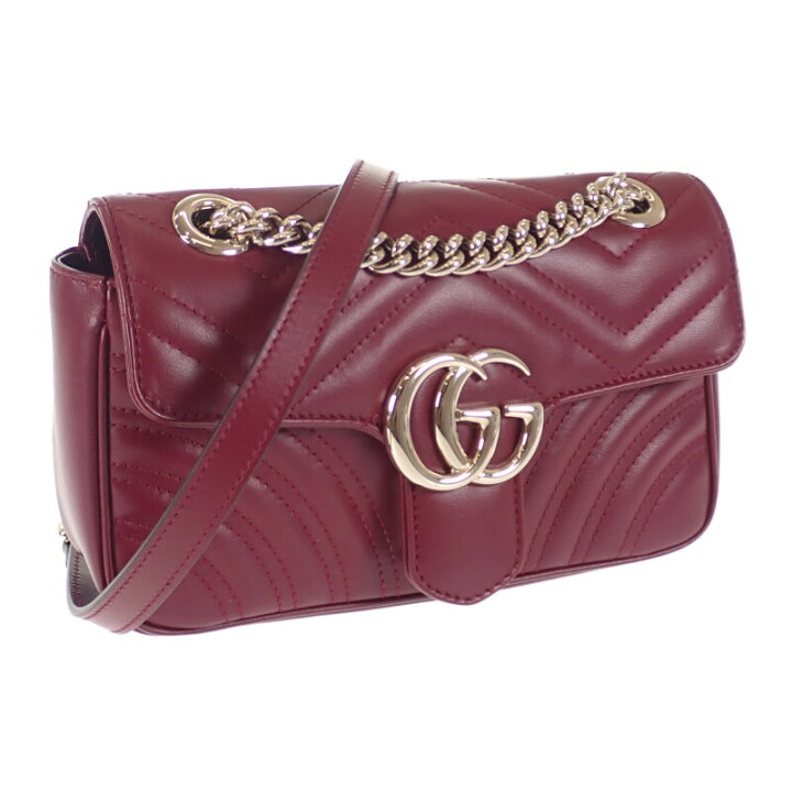 楽天市場】【中古】グッチ GUCCI GGマーモント ミニショルダーバッグ 