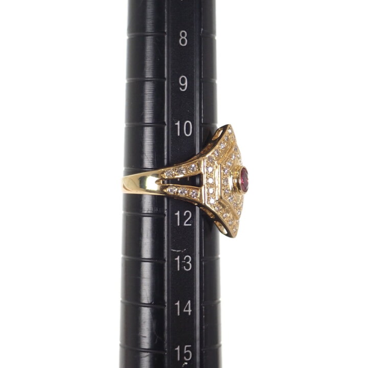 楽天市場】【中古】 K18YG デザインジュエリー リング 指輪 K18  