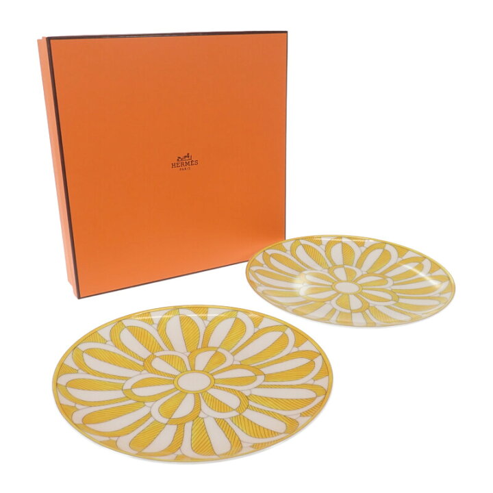 楽天市場】エルメス HERMES ソレイユ ドゥ エルメス デザートプレート  