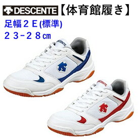 体育館シューズ 体育館履き 大人 子供 ジュニア レディース 学校 小学校 中学 高校 入学 上履き デサント ムーンスター 月星 ホワイト ネイビー ネービー レッド 2E 抗菌防臭 校内 室内 屋内 施設 仕事 作業 体育 体育館 授業 23～28cm DST110T