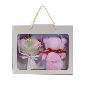 ソープフラワー プレゼント 発表会 卒業 卒園 送別会 転校 誕生日 誕生日プレゼント 退職祝い 退職 お祝い イベント 大量 運動会 プチギフト ブーケ 花束 花 花ギフト お誕生日 出産祝い くま クマ タオル ハンカチ ギフト 記念品 小学生 幼稚園 保育園 祖母 かわいい