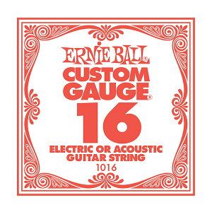 ERNiE BALL / Electric or Acoustic Steel Plain 1016 .016 �o�����y�r�ܓX�z