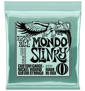 ERNiE BALL / 2211 MONDO SLINKY Nickel Wound Electric Guitar Strings 10.5-52yrܓXz