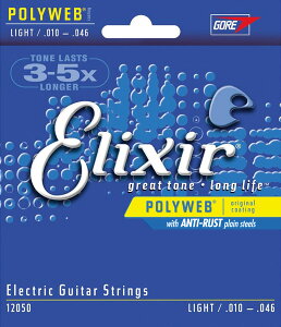 Elixir / 12050 Light Electric Nickel Plated Steel with POLYWEB Coating GNT[ yKiz