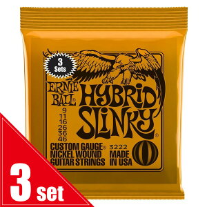 ERNiE BALL / #3222 HYBRID SLINKY ORANGE 3SET PACK GLM^[