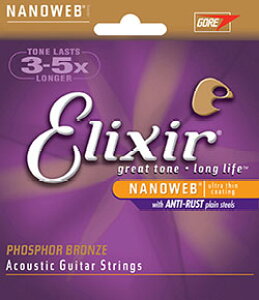 Elixir / 16182 HD Light Acoustic Phosphor Bronze with NANOWEB Coating �G���N�T�[ ���y���K�i�z