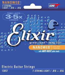 Elixir / NANOWEB with ANTI-RUST #12057 7-String Light 10-56 GLM^[ 7 imEFu GNT[ ypRXz