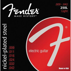 Fender USA / Super 250's Nickel Plated Steel 250L Light 09-42