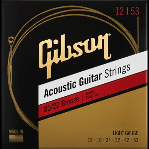Gibson / SAG-BRW12 80/20 Bronze Acoustic Guitar Strings 12-53 Light yAR[XeBbNM^[z Mu\yrܓXz