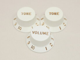 Fender USA / Vol ＆ Tone Knobs White 099-2035-000 ノブ3個セット フェンダー【池袋店】