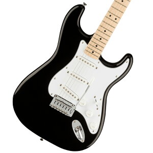 Squier by Fender / Affinity Series Stratocaster Maple Fingerboard White Pickguard Black GLM^[ ylXz