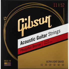 Gibson / SAG-PB11 Phosphor Bronze Acoustic Guitar Strings (Ultra-Light 011-052) ギブソン アコースティックギター弦【池袋店】
