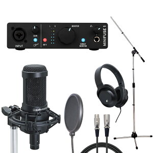 Arturia MiniFuse 1 BK × audio-technica AT2050 yR[fBOZbgzy䒃m{Xz