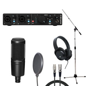 Arturia MiniFuse 2 BK × audio-technica AT2020 yR[fBOZbgzy䒃m{Xz