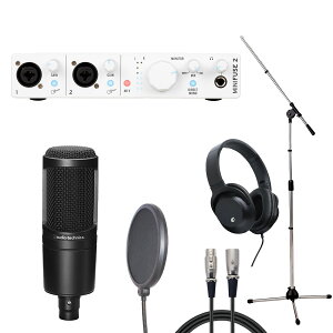 Arturia MiniFuse 2 WH × audio-technica AT2020 yR[fBOZbgzy䒃m{Xz