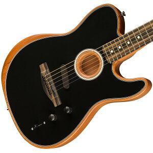 Fender / American Acoustasonic TELECASTER Black tF_[ ARX^\jbNy䒃m{XzyYRKz
