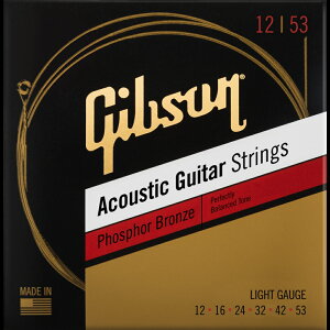 Gibson / SAG-PB12 Phosphor Bronze Acoustic Guitar Strings 12-53 Light yAR[XeBbNM^[z Mu\yrܓXz