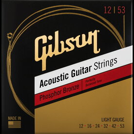 Gibson / SAG-PB12 Phosphor Bronze Acoustic Guitar Strings 12-53 Light アコースティックギター弦 【福岡パルコ店】