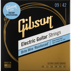 Gibson / SEG-BWR9 Brite Wire Reinforced Electric Guitar Strings Ultra-Light (.09-.042) GLM^[ ypRXz