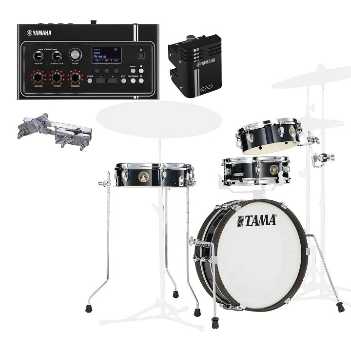 楽天市場】TAMA / LJK48P-HBK Club-JAM Pancake Kit w/YAMAHA EAD10 